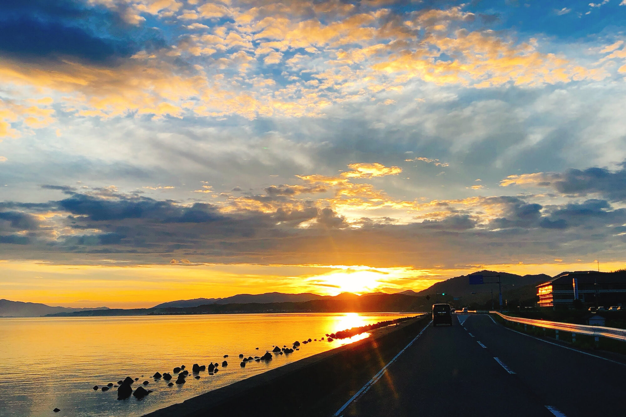 宍道湖夕日